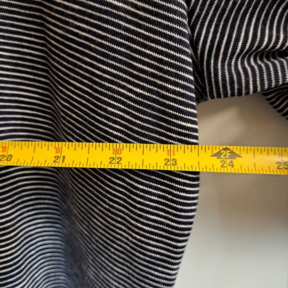 NEW Alfred Dunner Floral Embroidered Tunic Striped Size XL Gray / Indigo - Picture 4 of 9